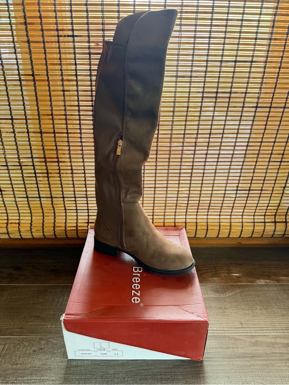 Tall Brown Nature Breeze Ruthie Suede Knee-High Boot - New - Ships Today